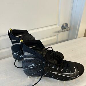 Nike Vapor Black and White Cleats size 10.5